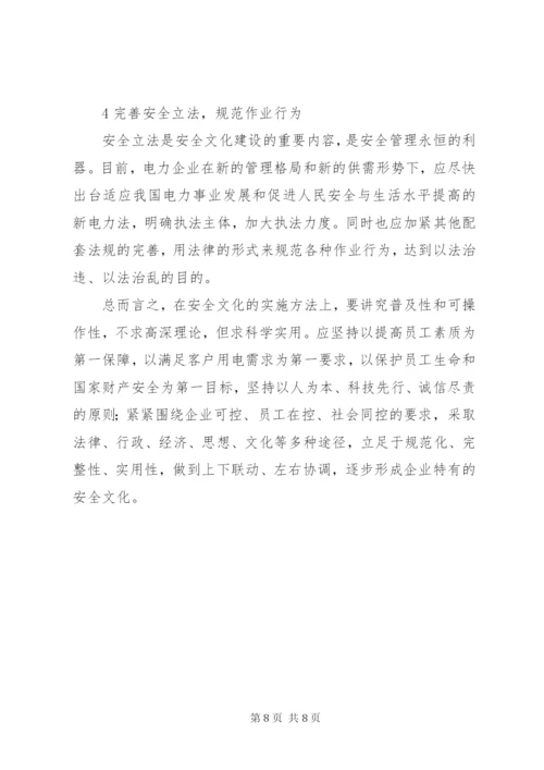 电力企业安全文化建设.docx