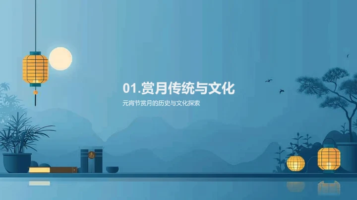 元宵诗会讲座PPT模板