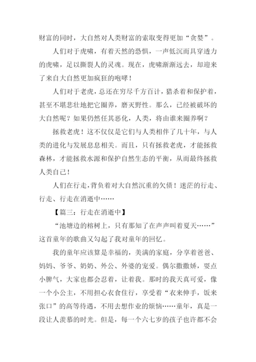 行走在消逝中作文.docx