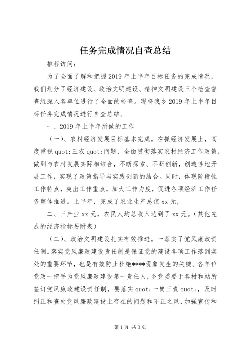 任务完成情况自查总结.docx