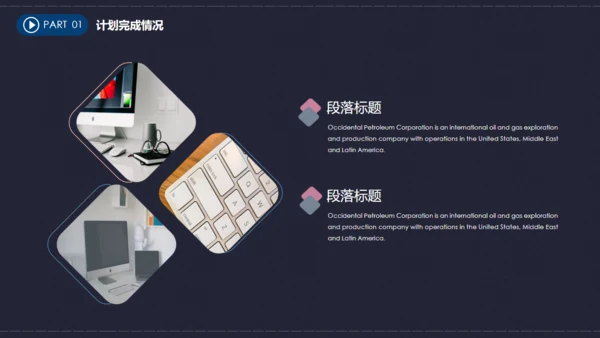 时尚炫酷企业年终总结汇报通用PPT模板