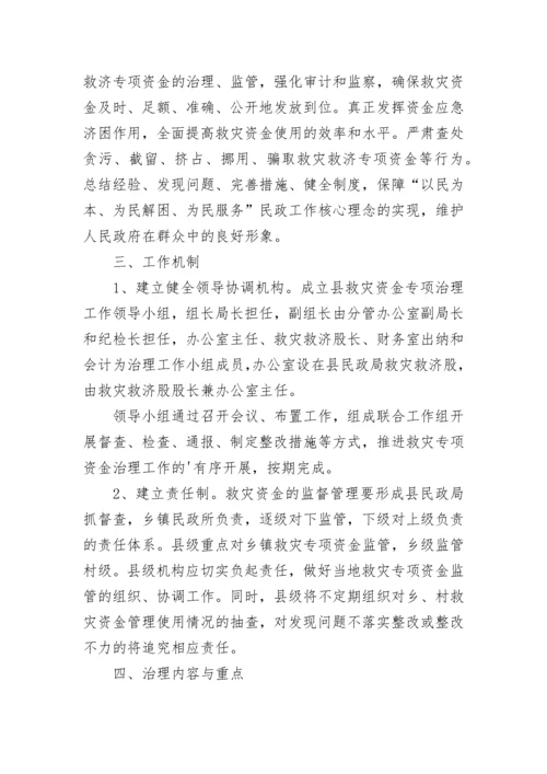 救灾资金使用情况自查报告（通用8篇）.docx