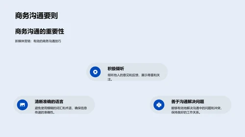 新媒体营销商务礼仪PPT模板