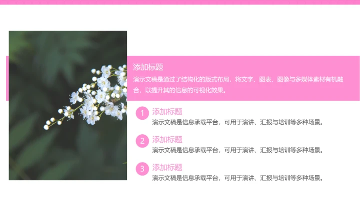 亮粉撞色个性工作总结汇报PPT模板