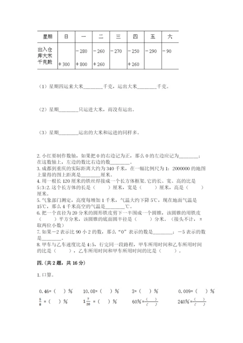 六年级毕业班数学期末考试试卷附参考答案（完整版）.docx