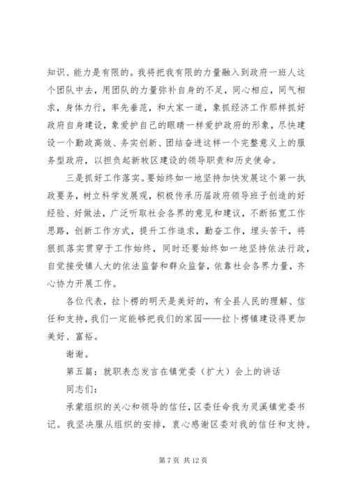 副书记就职表态发言.docx