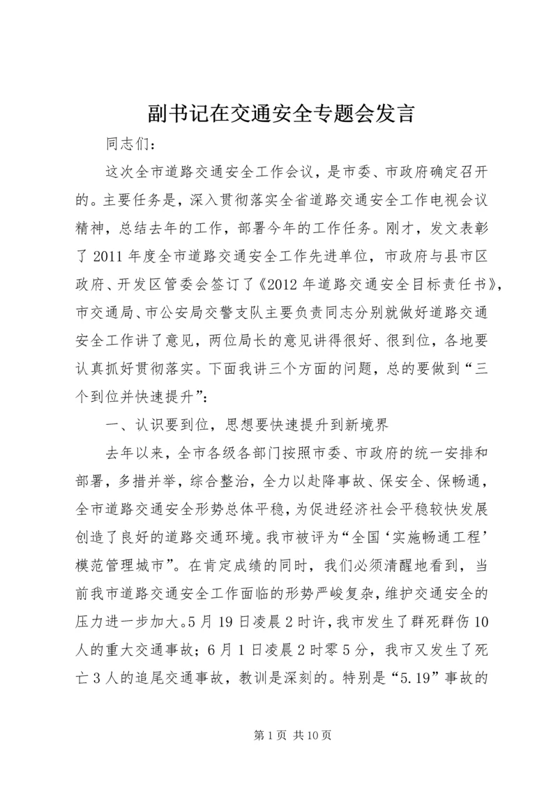 副书记在交通安全专题会发言.docx