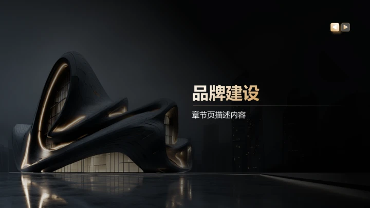 企业品牌战略发布报告PPT模板