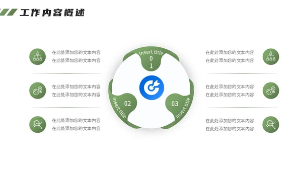 森系绿植风商务工作汇报PPT模板工作总结
