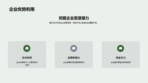 企业引领绿色公益