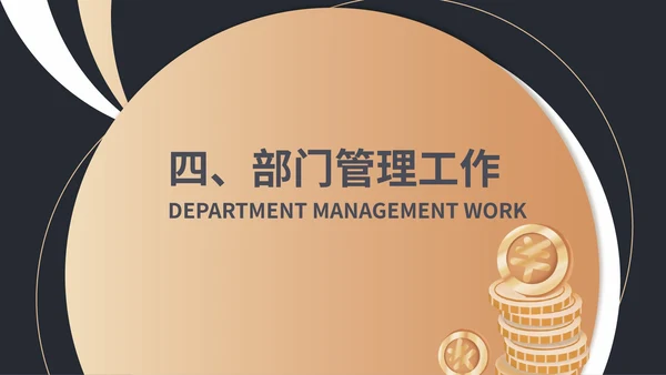 黑色扁平风销售部门工作年终总结汇报PPT模板