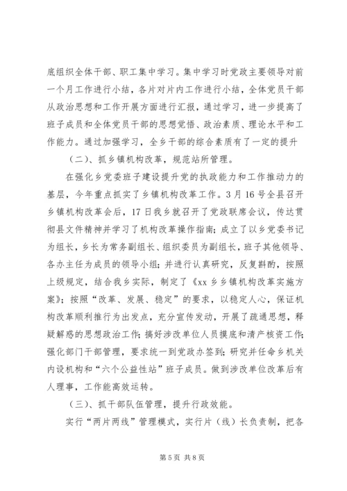 乡镇组织工作半年总结_1.docx