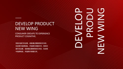 红色简约风两会政府报告心得解读PPT模板