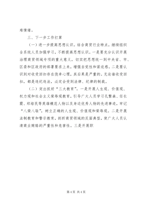 商务系统治理商业贿赂工作情况汇报 (2).docx