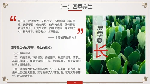 养生知识与健康管理PPT模板