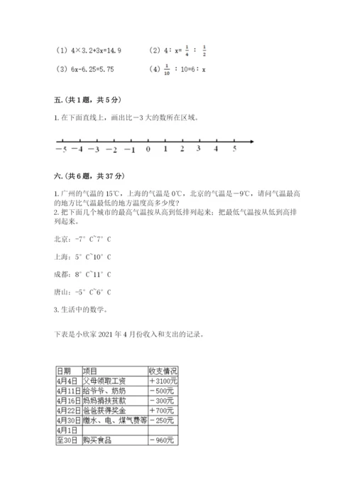 青岛版小升初数学模拟试卷（全优）.docx