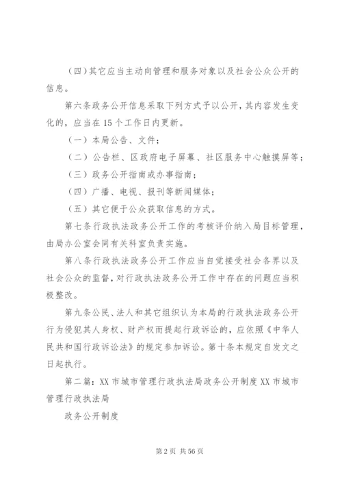 司法局行政执法公开管理制度.docx