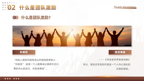 棕色大气商务励志如何做好团队激励企业管理工作总结PPT模板