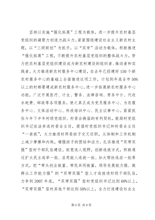 筑牢党的强大组织优势如何推进跨越发展加速增效.docx