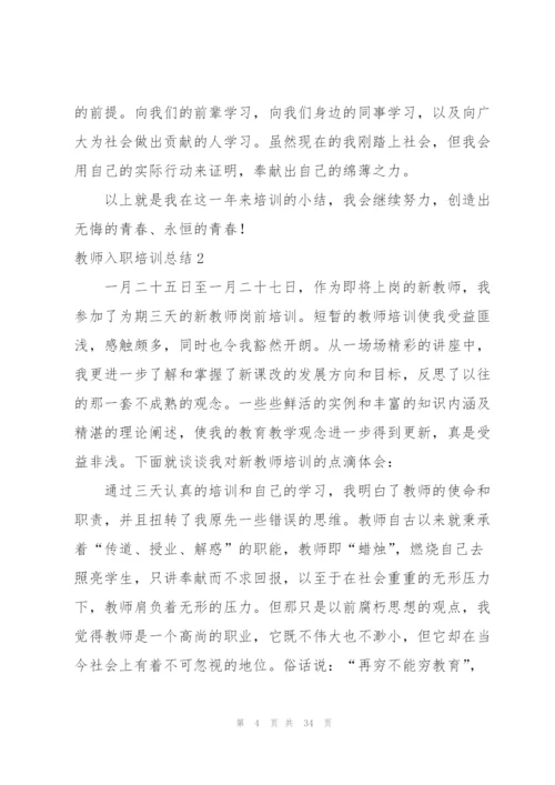 教师入职培训总结.docx