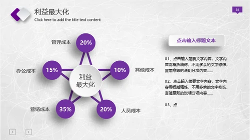 紫色微立体工作报告总结通用PPT免费模板