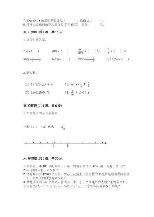 人教版六年级下册数学期末测试卷【名校卷】.docx