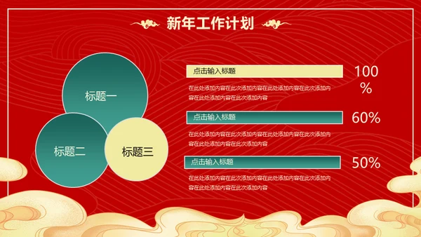 国潮风虎年春节计划总结通用PPT模板