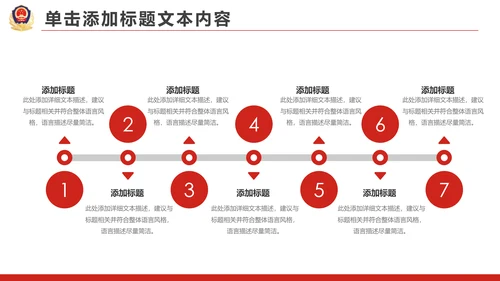 红色大气公安警察工作总结汇报PPT模板