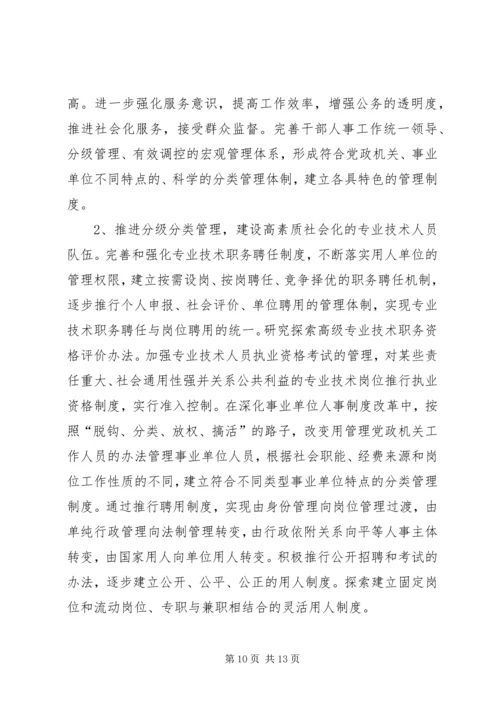 市规划建设局十一五人才工作规划.docx