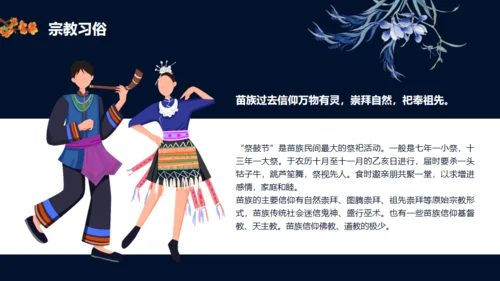 苗族文化介绍通用PPT模板