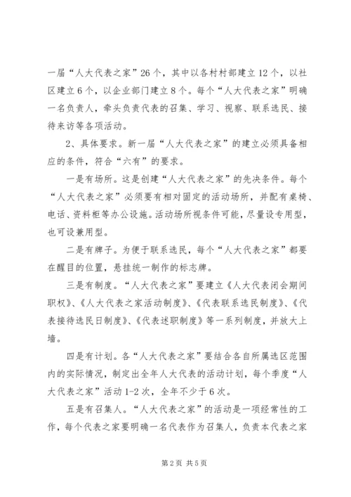 关于做好新一届“人大代表之家”创建工作的意见.docx