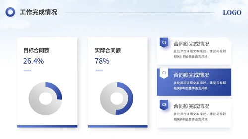 简约励志风销售工作总结工作报告述职报告ppt模板