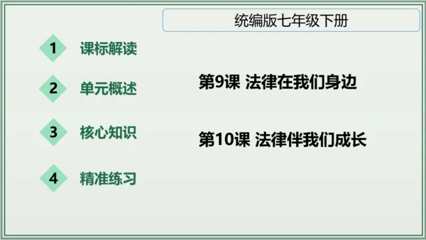 《讲·记·练高效复习》 第四单元 走进法治天地 七年级道德与法治下册 课件(共29张PPT)