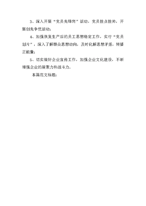 XX公司党支部20XX年上半年工作总结及下半年计划