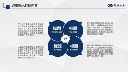 兴业银行简洁PPT模板金融理财