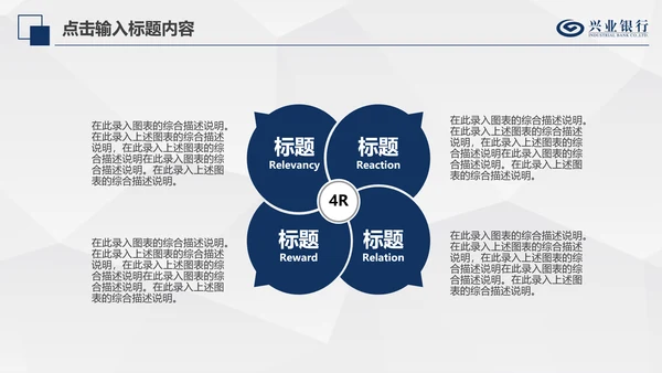 兴业银行简洁PPT模板金融理财