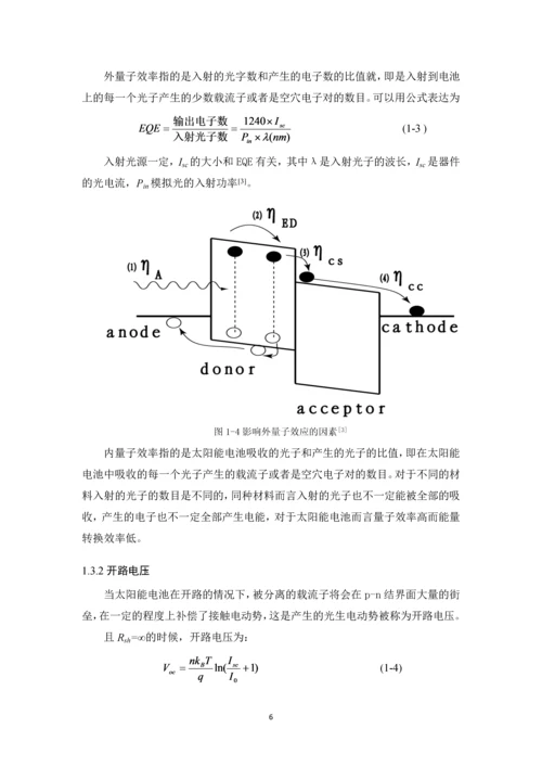 学位论文-—有机薄膜太阳能电池的研究进展.docx