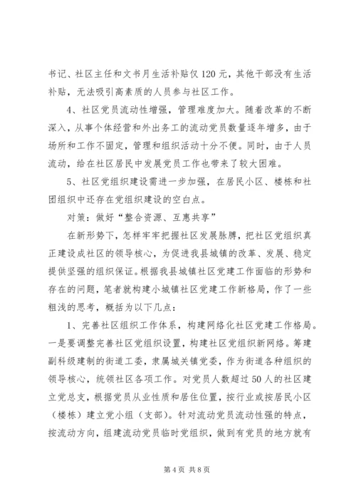 社区党建工作的调查思考 (4).docx