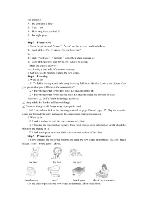 UNIT 10 Period 1 （Section A 1a-2d）教学详案