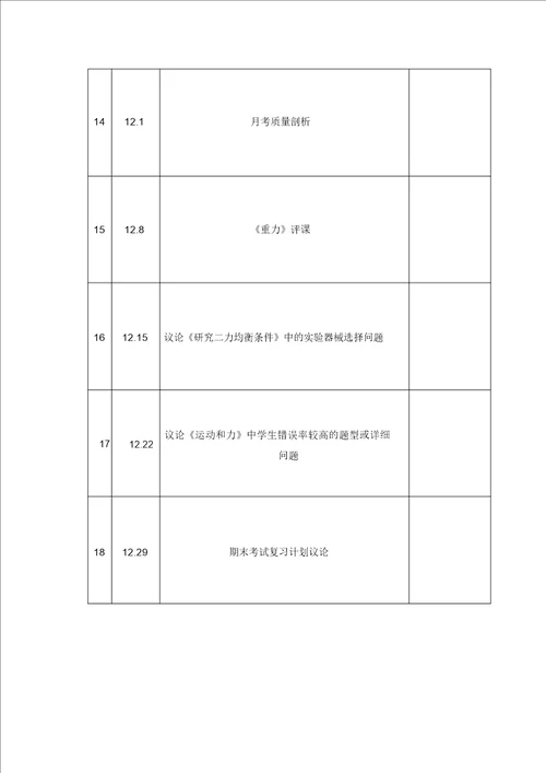 八年级物理备课组工作计划