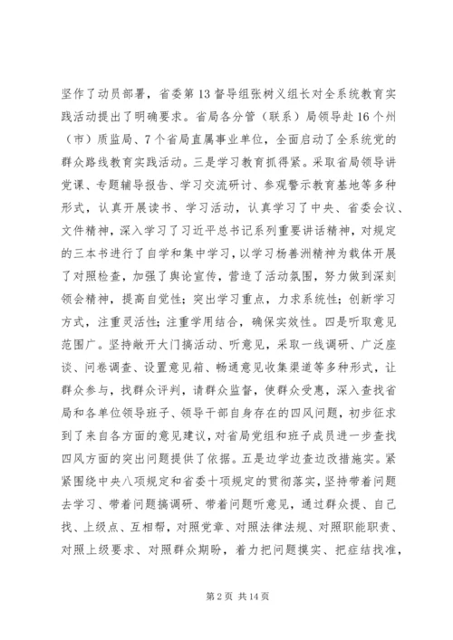 在全省质监系统党的群众路线教育实践活动查摆问题开展批评环节动员会上的讲话.docx