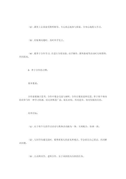 《小学生良好学习习惯的培养》课题研究方案3-.docx