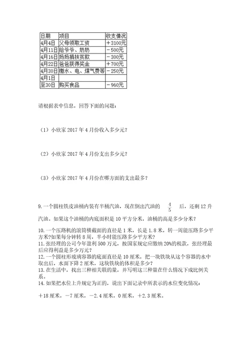 六年级小升初数学解决问题50道附答案（实用）