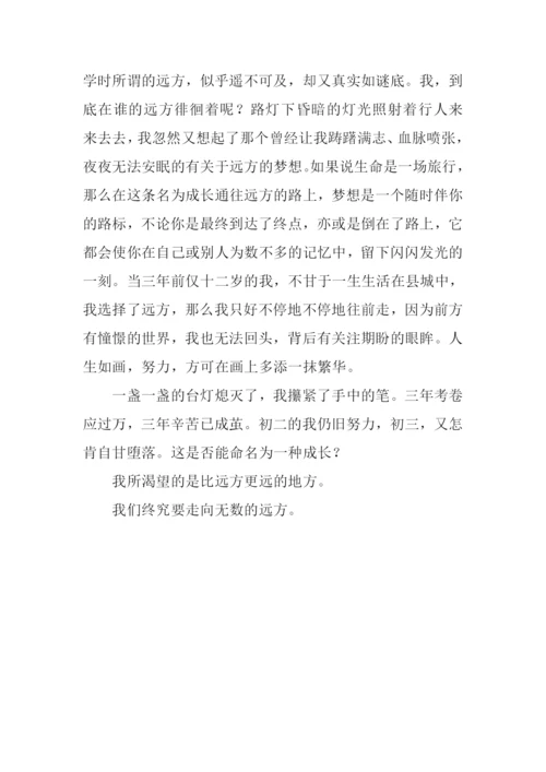 无数的远方作文800字.docx