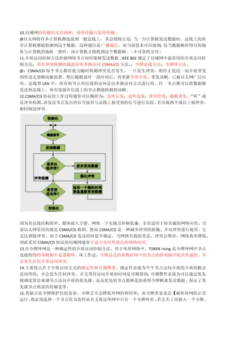 2023年计算机网络技术与应用复习要点与知识点整理.docx