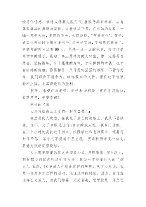 父亲写给高三儿子的一封信.docx