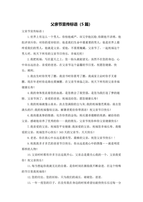 父亲节宣传标语（5篇）.docx