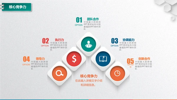 大气岗位竞聘求职竞聘面试简历PPT模板