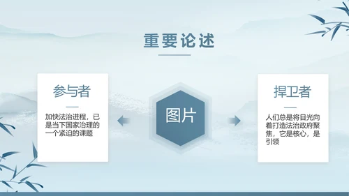 蓝色中国风法治法律讲座PPT动态模板