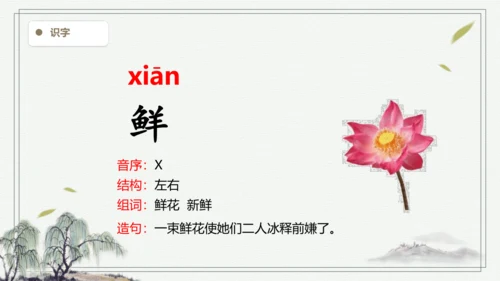 【2024秋季学期】语文二上6.一封信  生字识记课件